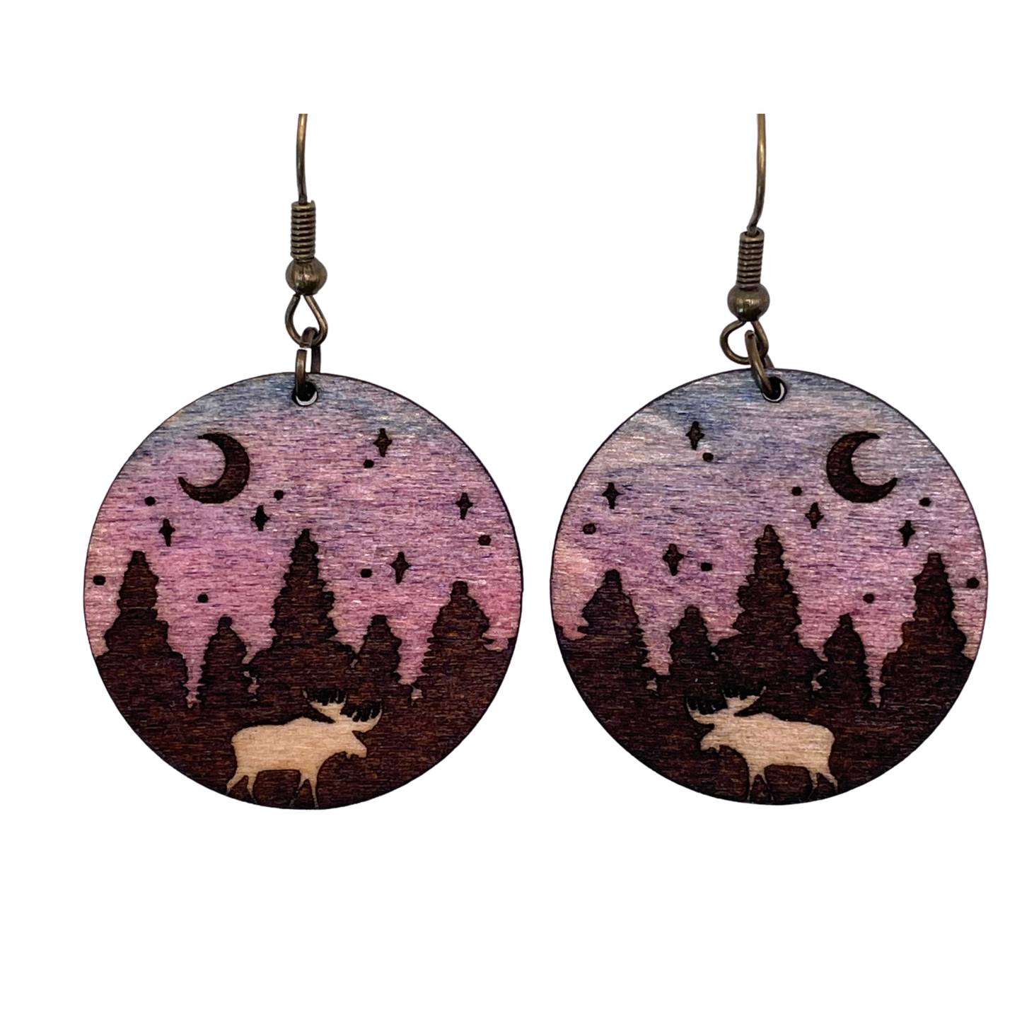 Moose at Night Dangles
