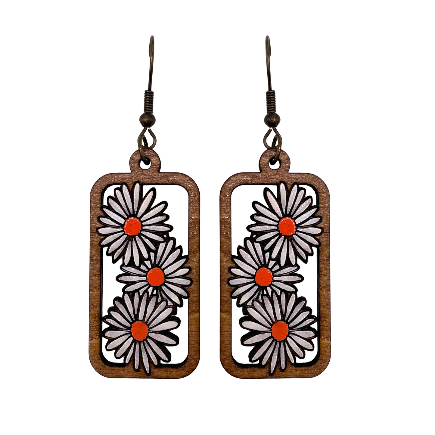 Daisies Rectangle Dangles