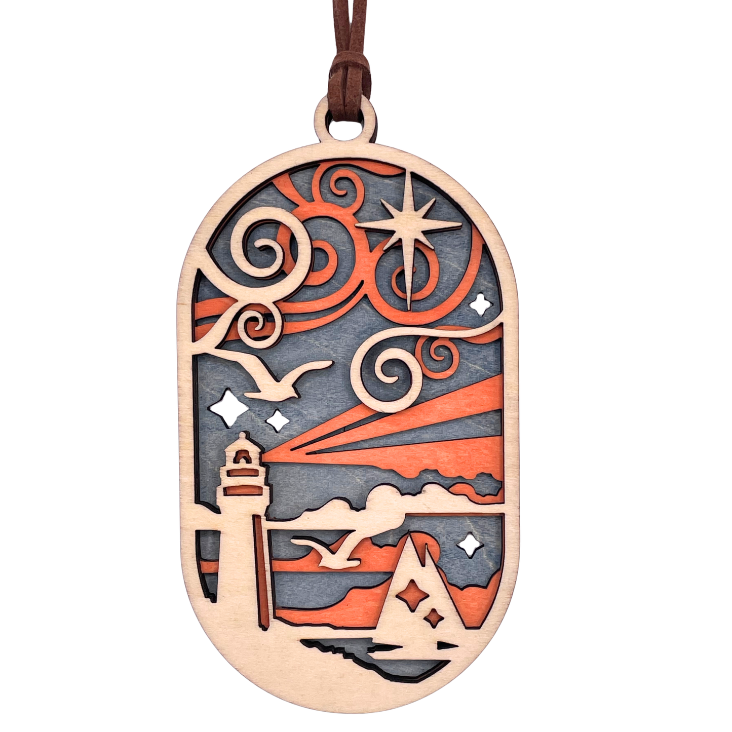 Lighthouse Ornament Triple Layer