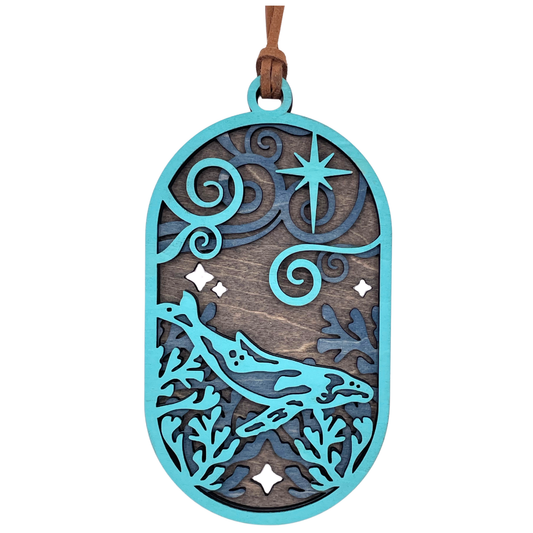 Whale Ornament Triple Layer