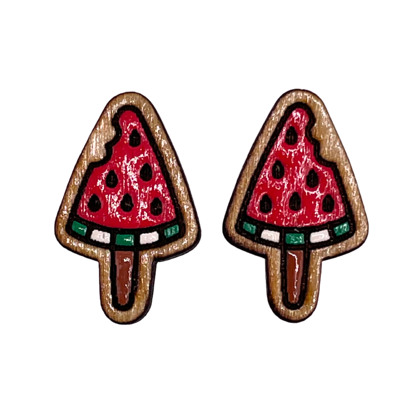 Watermelon Popsicle Studs