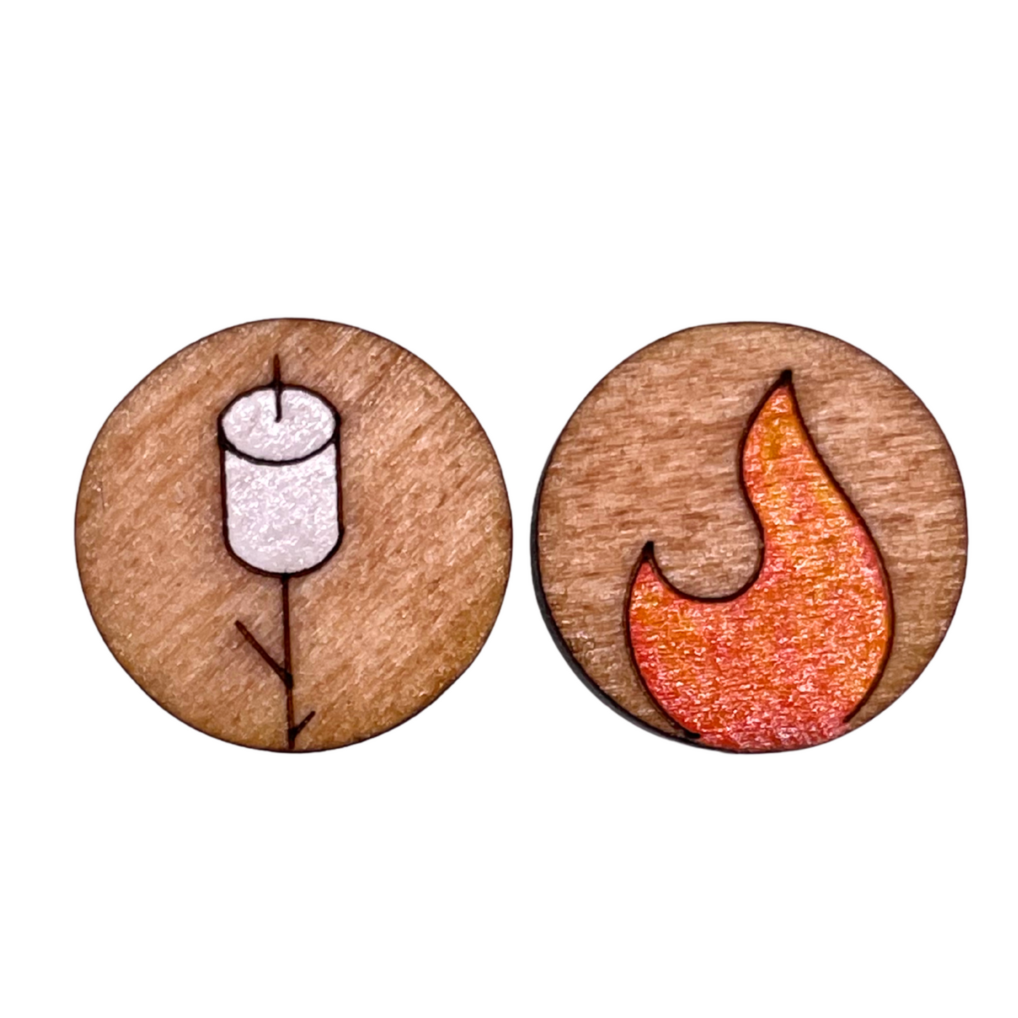 Marshmallow Campfire Studs