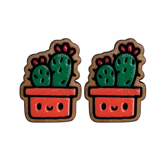 Kawaii Cactus Studs