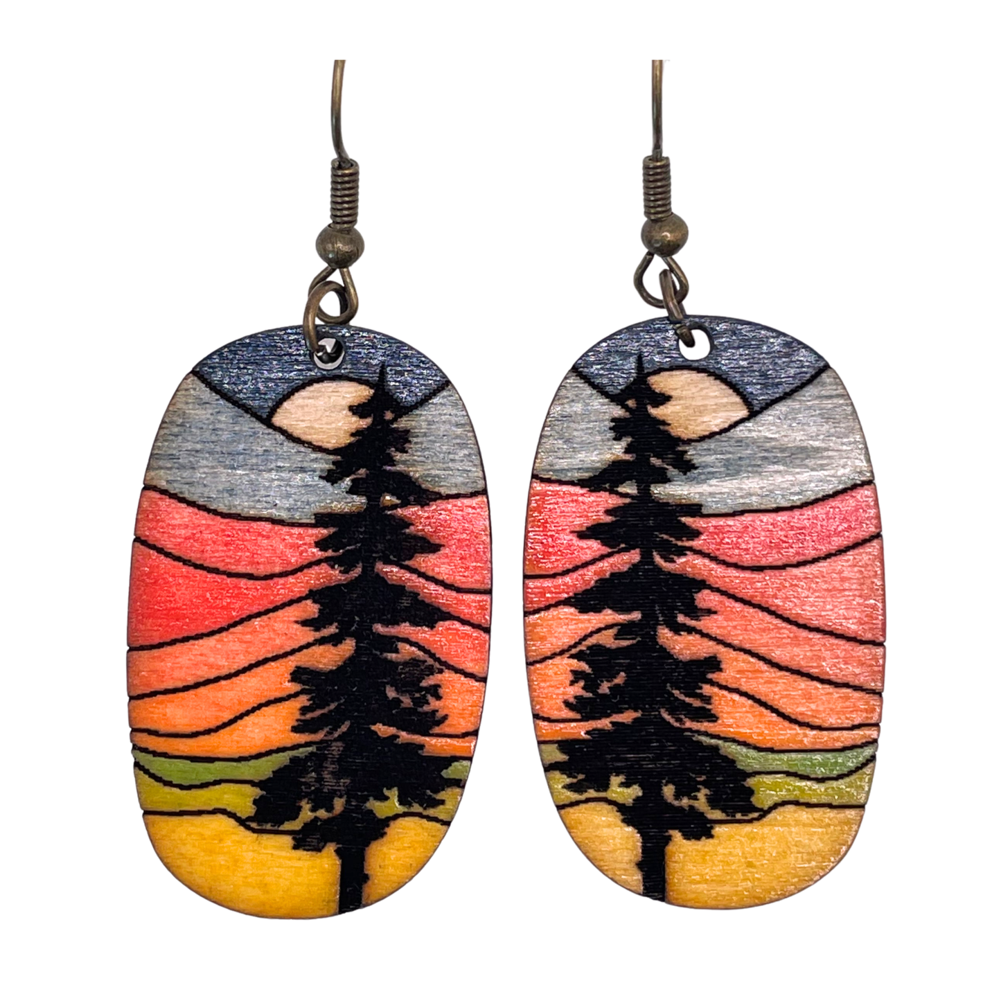 Forest Sunset Dangles