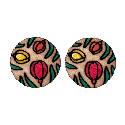 Circle Tulip Studs