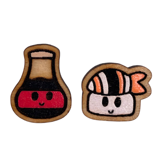 Sushi and Soy Sauce Studs