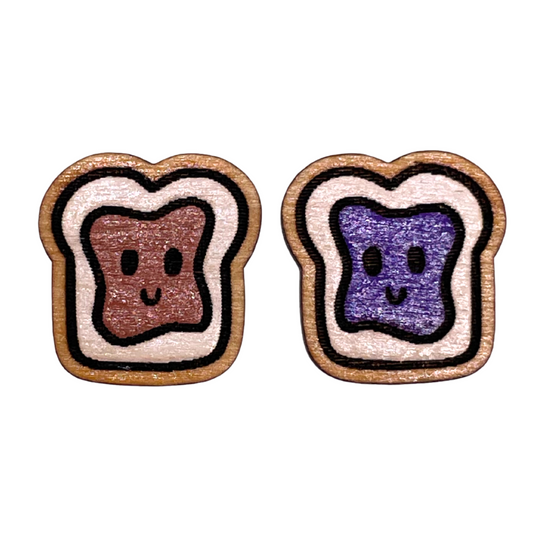 Peanut Butter and Jelly Toast Studs