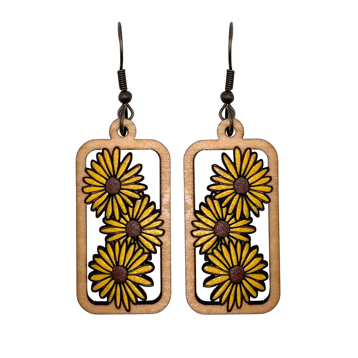 Sunflower Rectangle Dangles