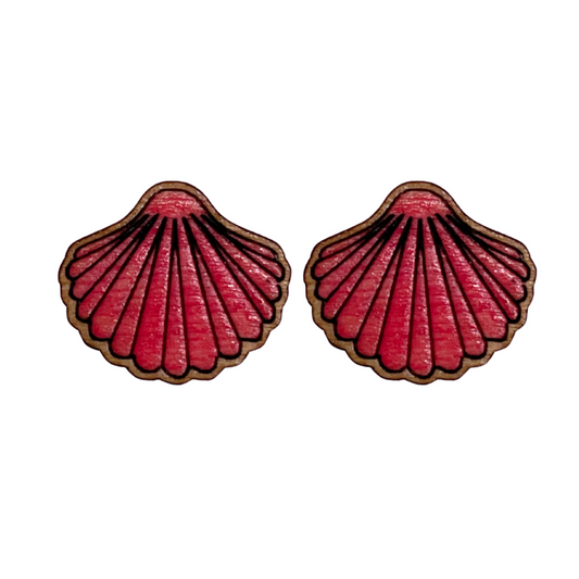 Scallop Shell Studs