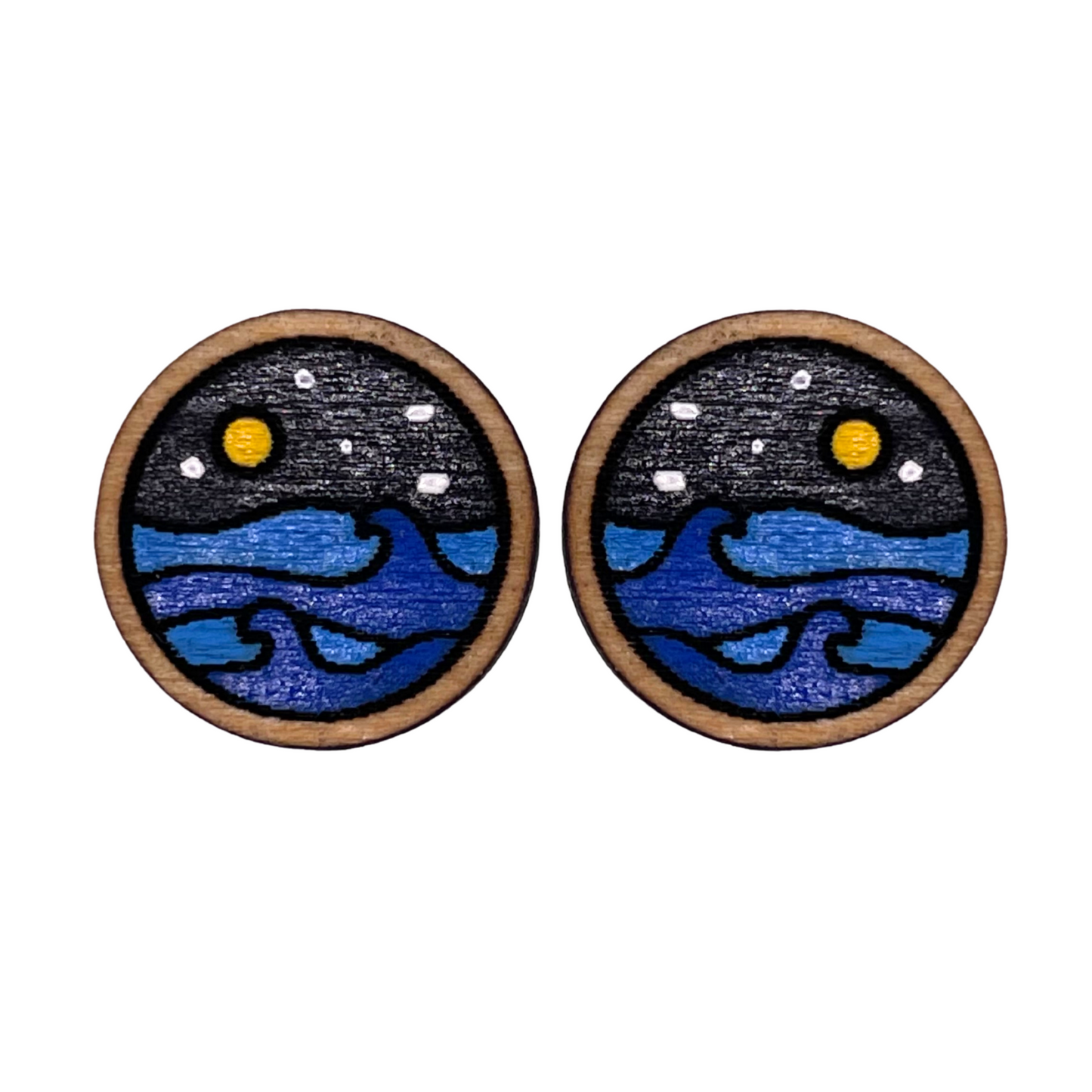 Ocean at Night Studs