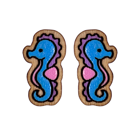 Seahorse Studs