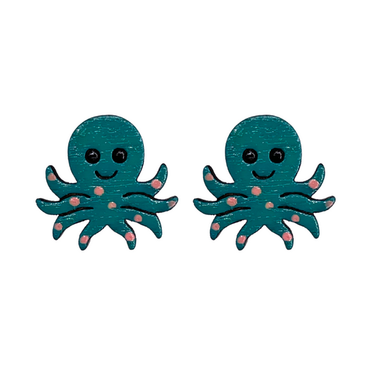 Octopus Polkadot Studs